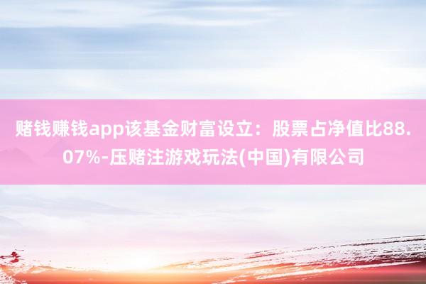 赌钱赚钱app该基金财富设立：股票占净值比88.07%-压赌注游戏玩法(中国)有限公司